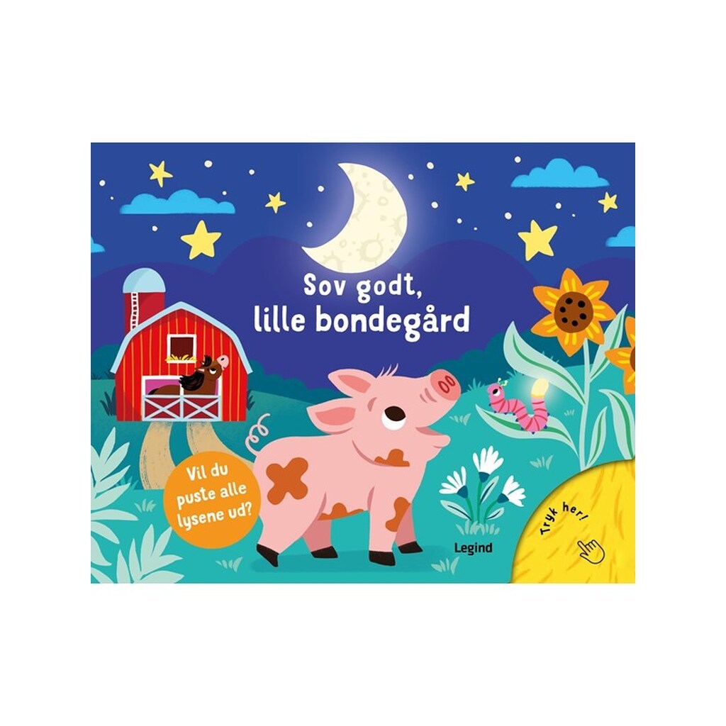 Pust lyset ud: Sov godt lille bondegård - Børnebog - Papbog