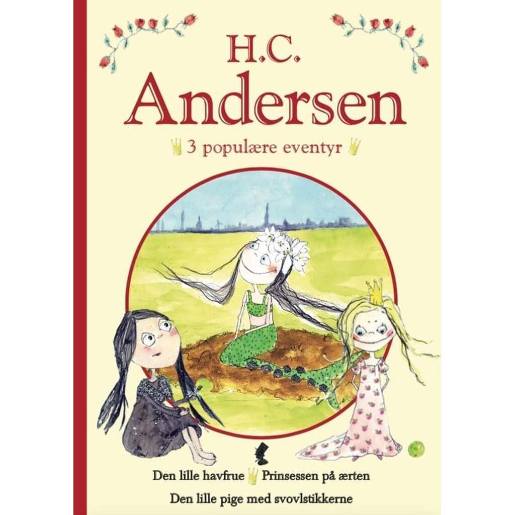H. C. Andersen - 3 populære eventyr Rød - Børnebog - hardcover