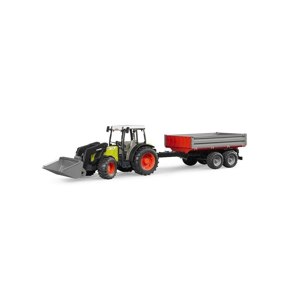 Bruder Claas Nectis 267 F with frontloader and tipping trailer