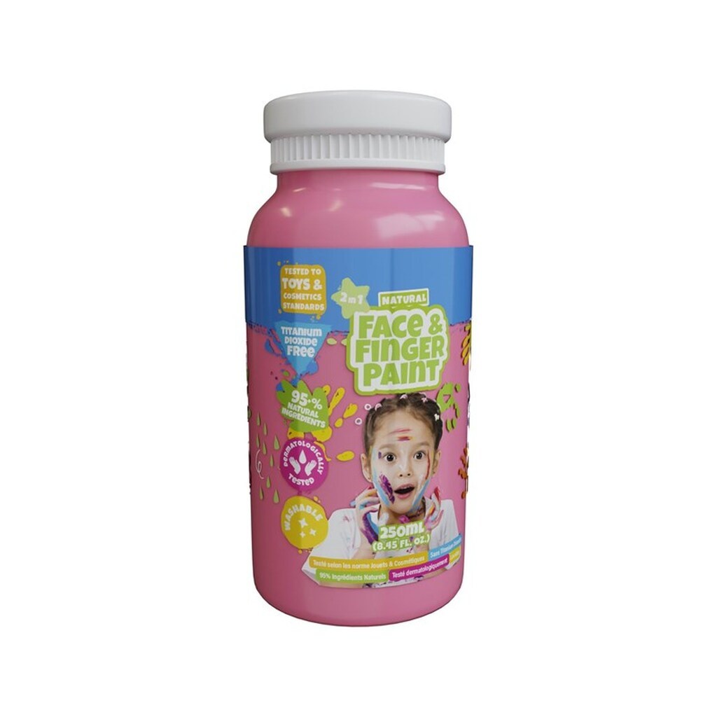 Boti Natural Face &amp; Fingerpaint Bottle - Pink 250ml