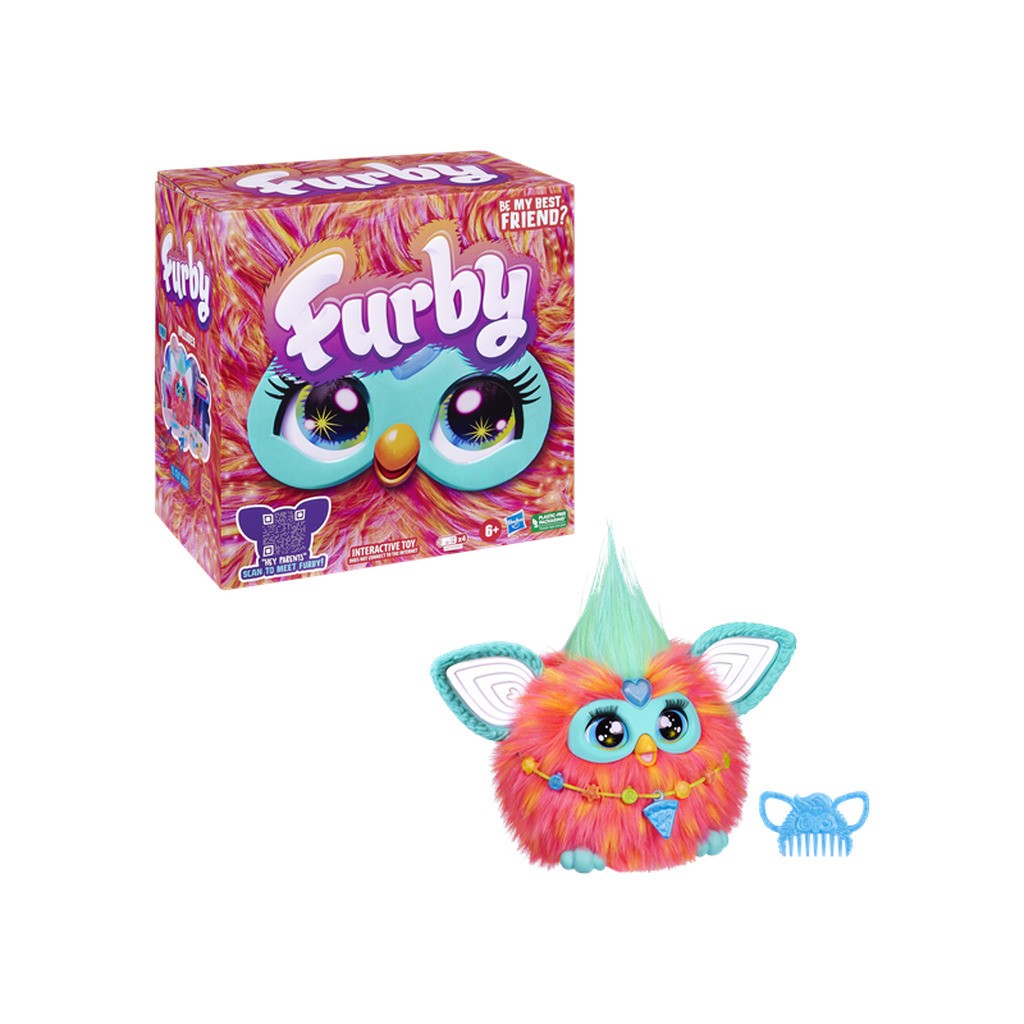 Furby Coral Interactive Plush Toy 15 cm (English)
