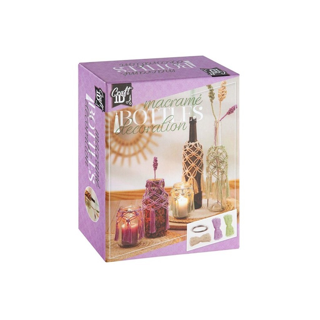 Creative Craft Group Macrame sæt. Flaske dekoration