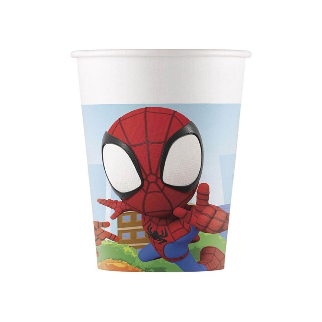 Globos Paper Cups FSC Spidey 8 pcs.