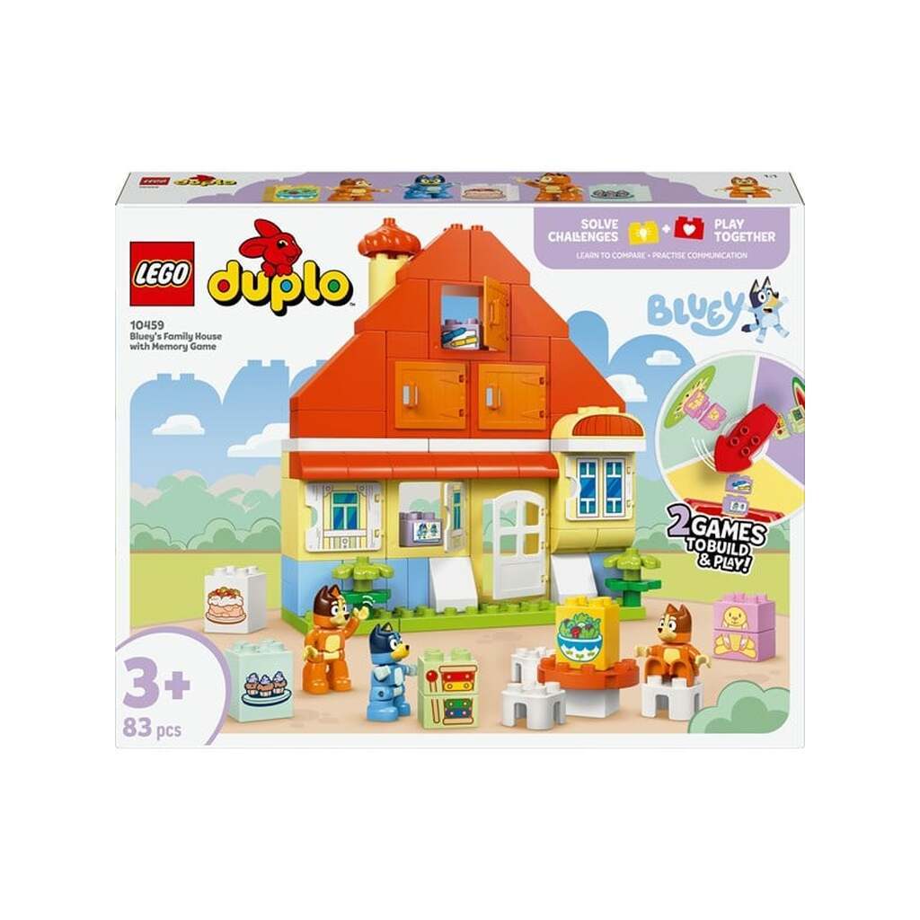 LEGO Bluey 10459 Blueys families hus med huskespil