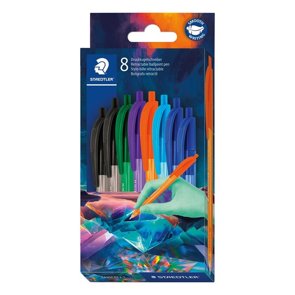 Staedtler STAEDTLER KUGLEPEN 4230 M 8STK/ASS
