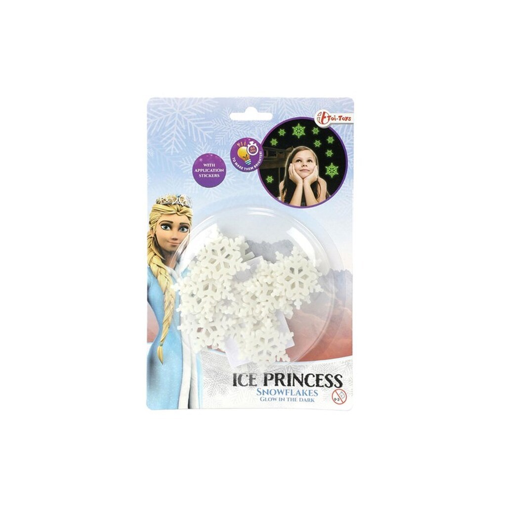 Toi-Toys Glow in the Dark Ice Princess Snowflakes