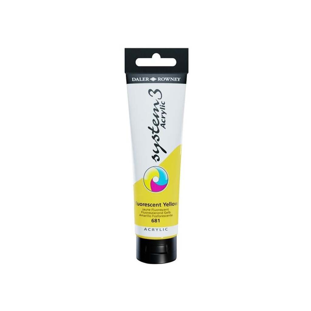 Daler-Rowney System3 150 ml Fluorescent Yellow