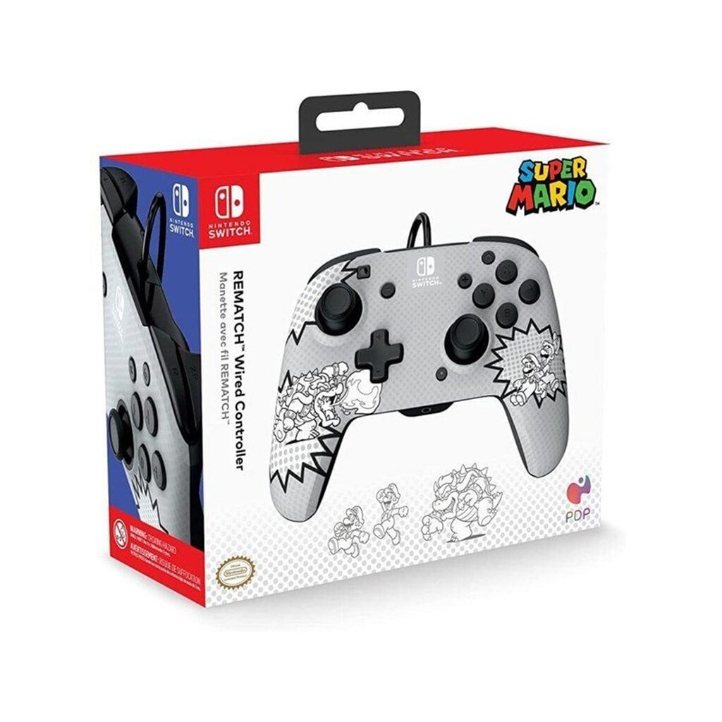 PDP Rematch (Comic Mario) - Wired Controller - Nintendo Switch