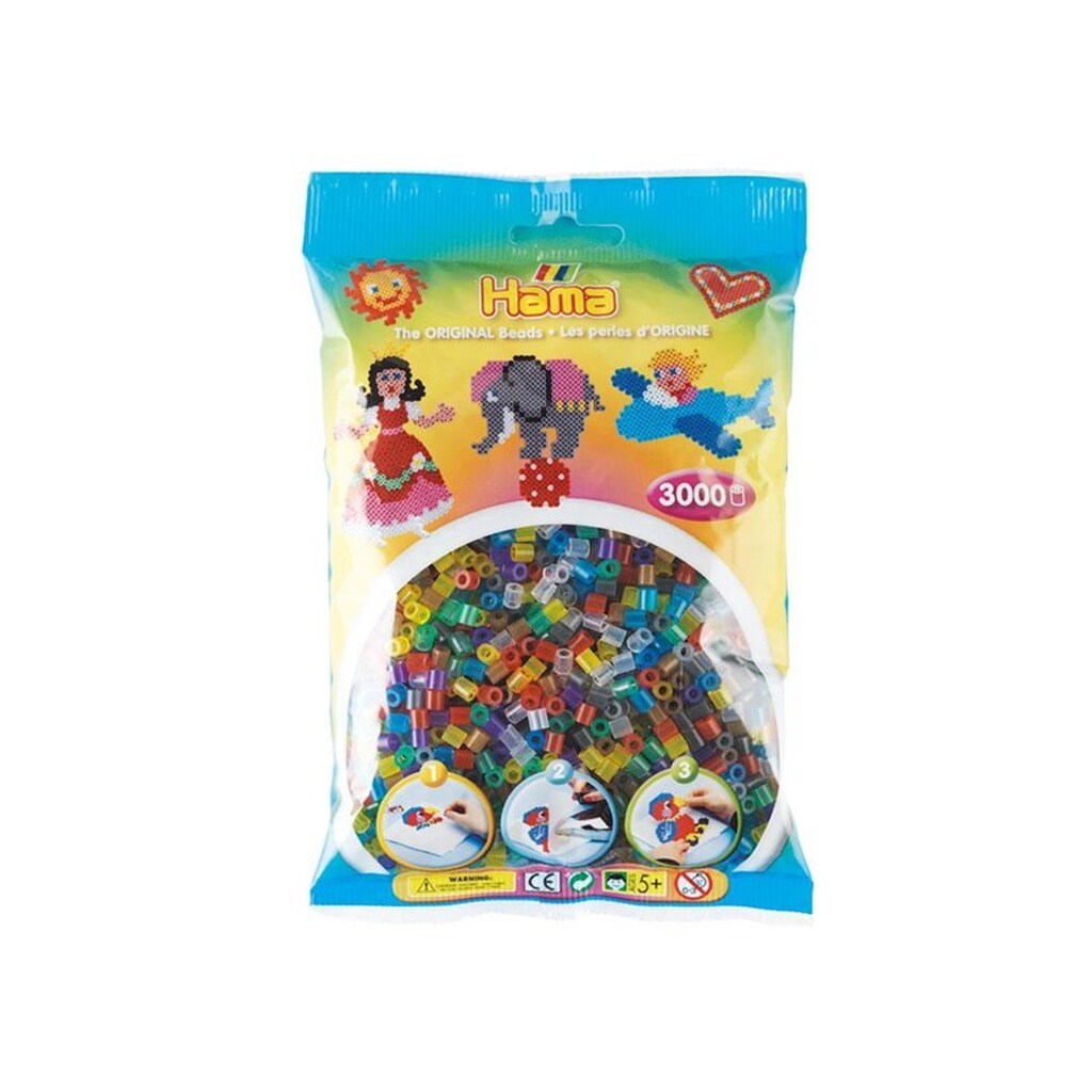 Hama Ironing Beads mix-transparent 3000 pcs