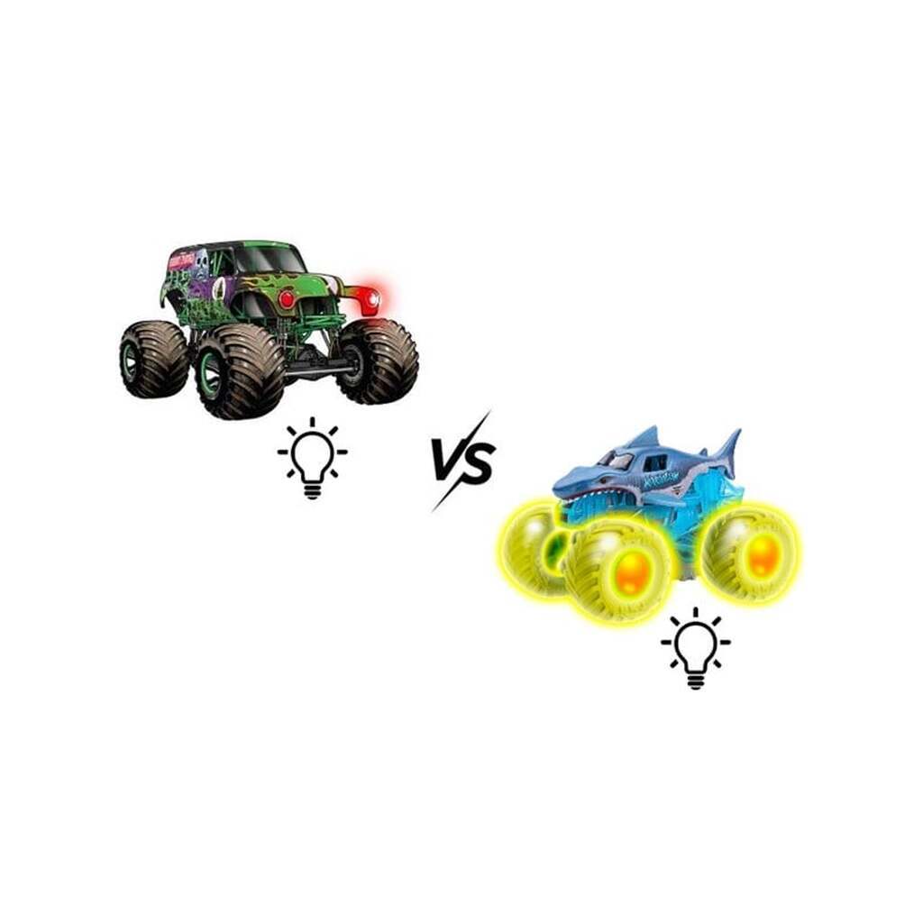 Monster Jam 1:43 Glowing Light 2 Pack
