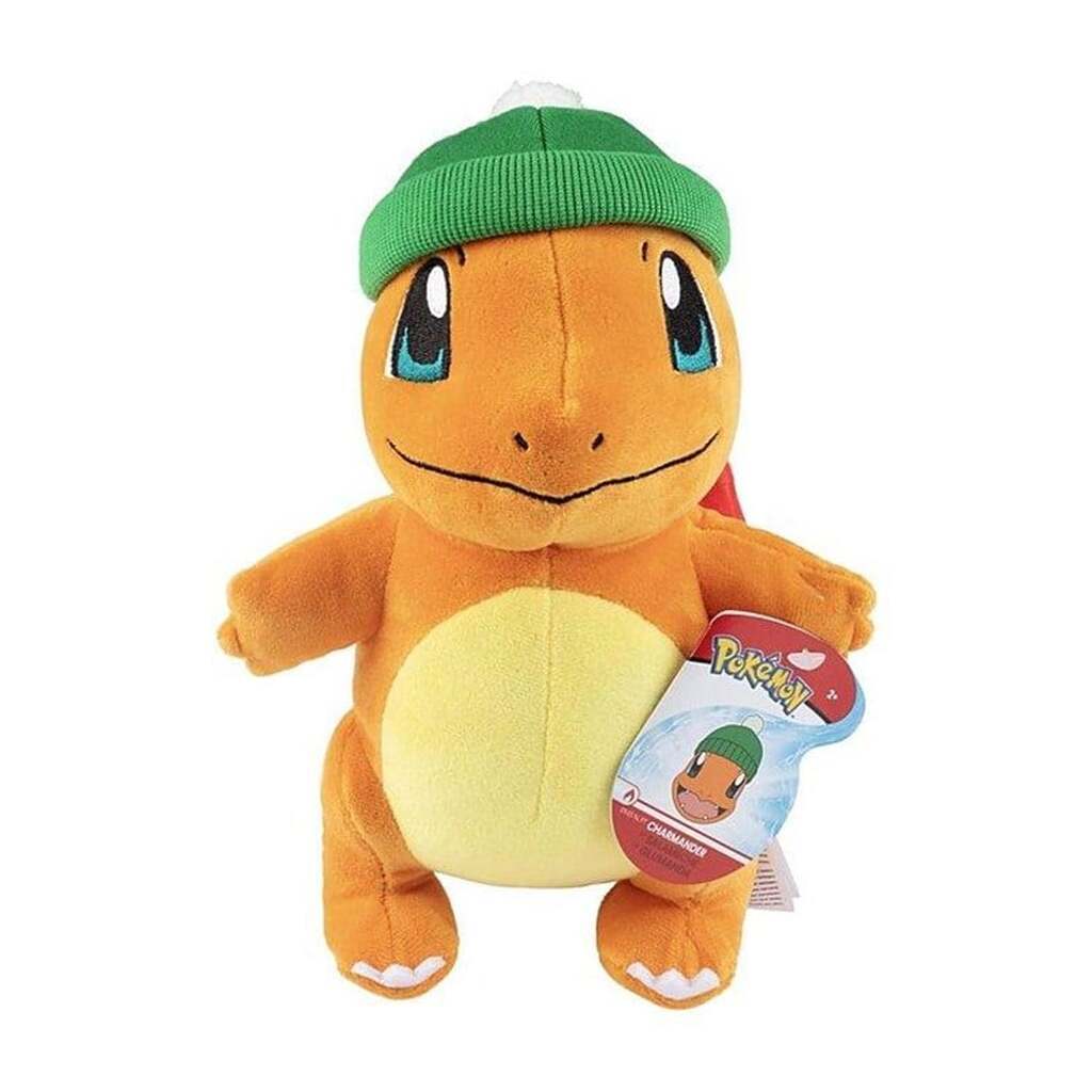 Pokemon Charmander Bamse med Vinterhue 20 cm