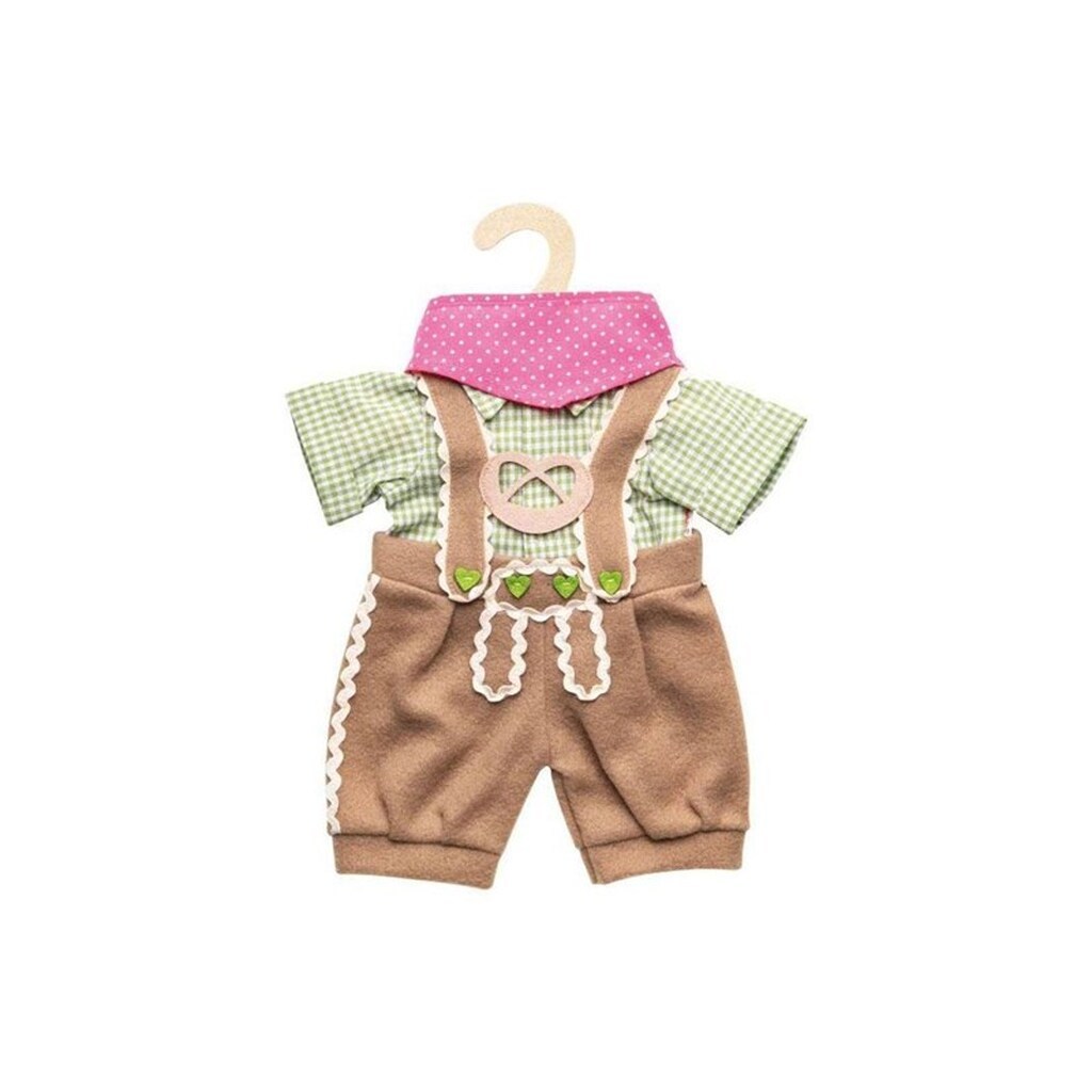 Heless Doll clothes Lederhosen with shirt and scarf 28-35 cm
