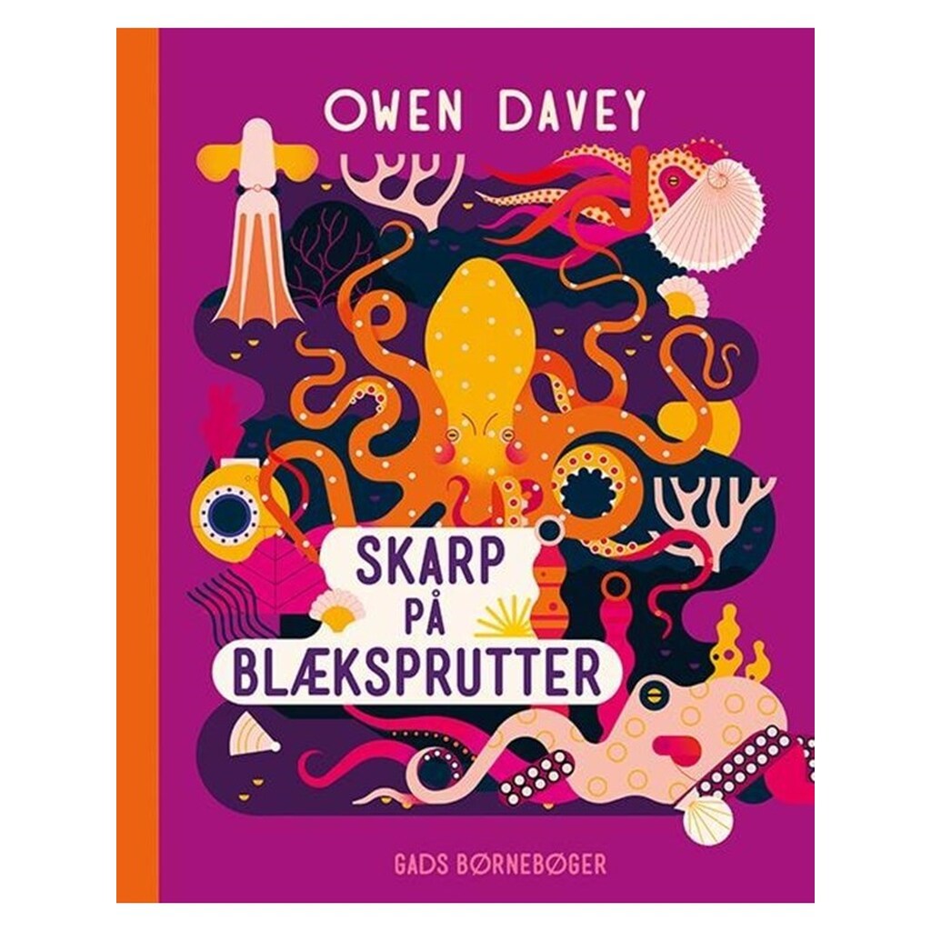 Skarp på Blæksprutter - Børnebog - Hardback