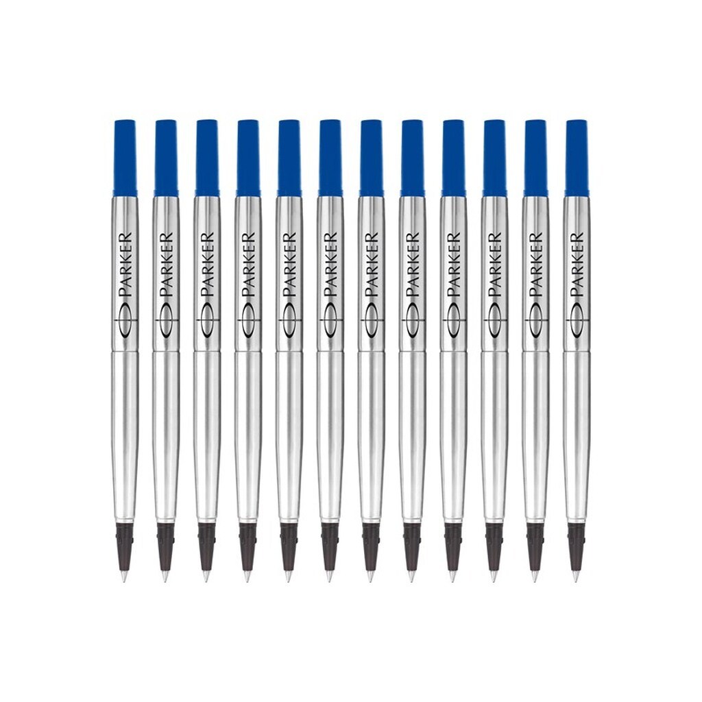 Parker PARKER rollerball refill, fin, blå, 12 stk.