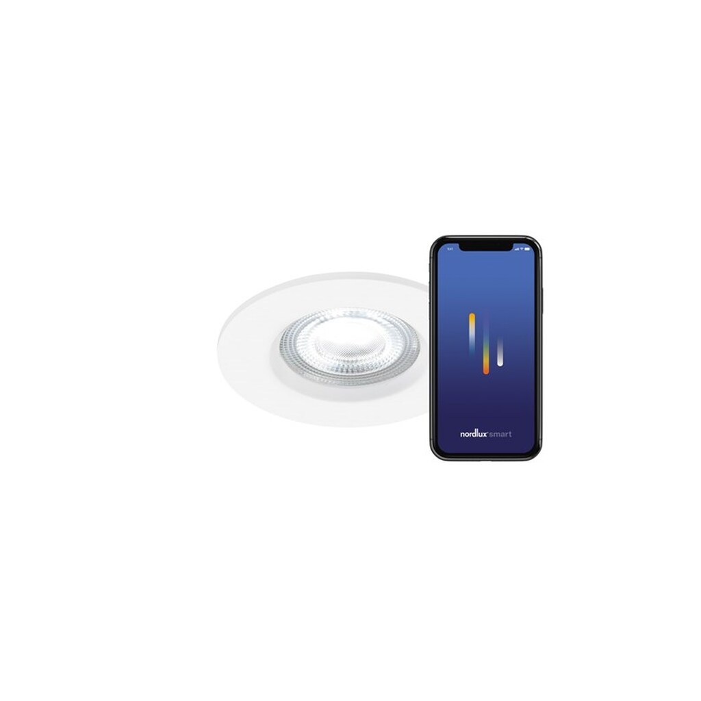 Nordlux Don Smart indbygningsspot, 2700-6500K RGB, hvid