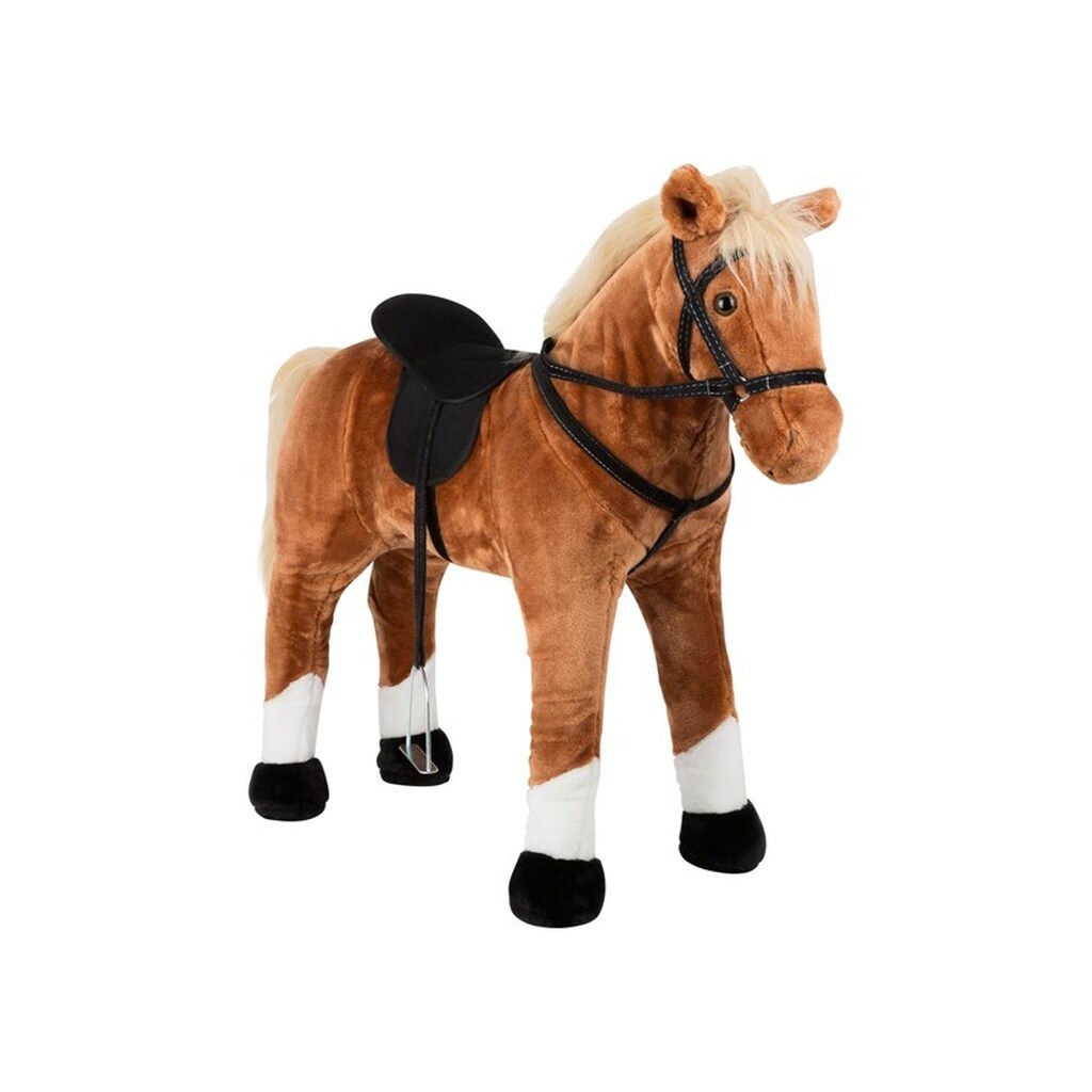 Small Foot - Wooden Hobby Horse Brown Standing with Sound