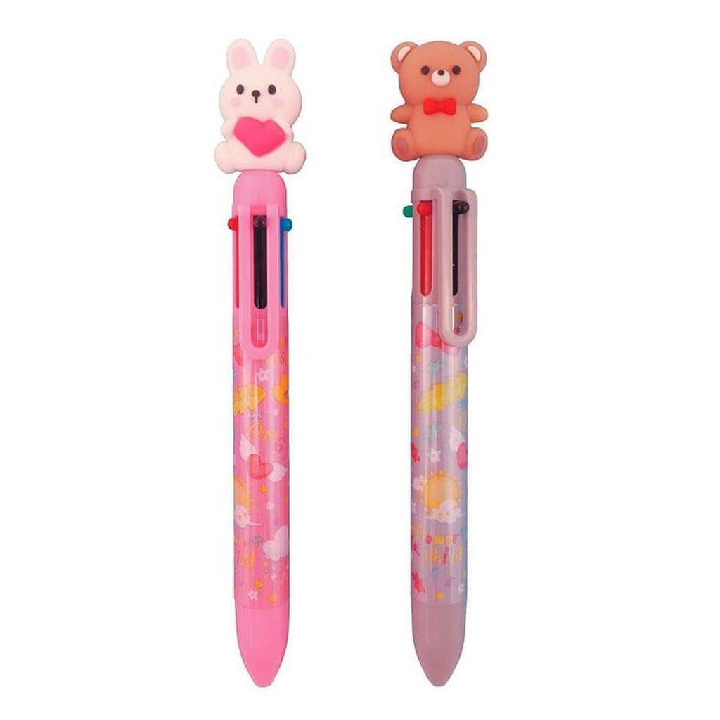 SPREE BAMSEPENNEN kuglepen med 6 farver