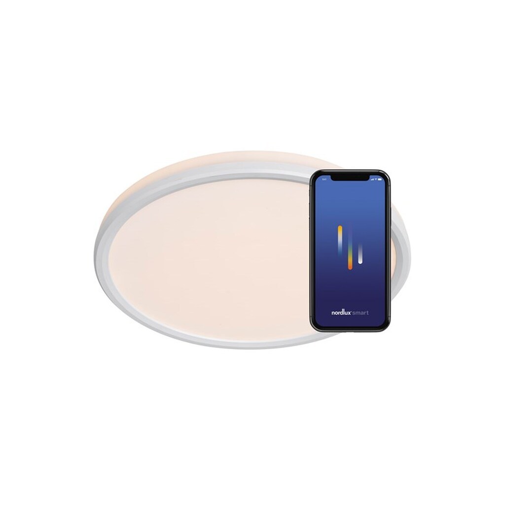 Nordlux Liva Smart Plafond 2700-6500K RGB, Hvid