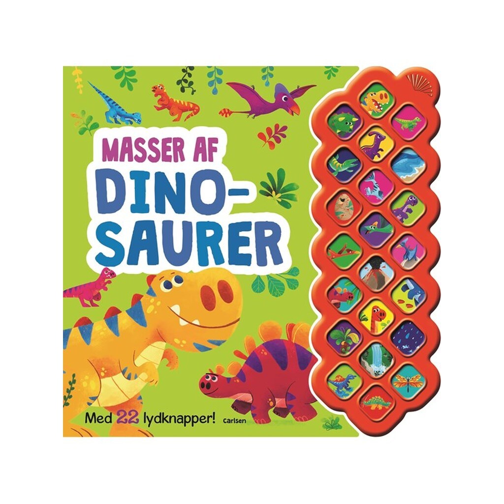 Masser af dinosaurer - med 22 lydknapper - Børnebog - Board books
