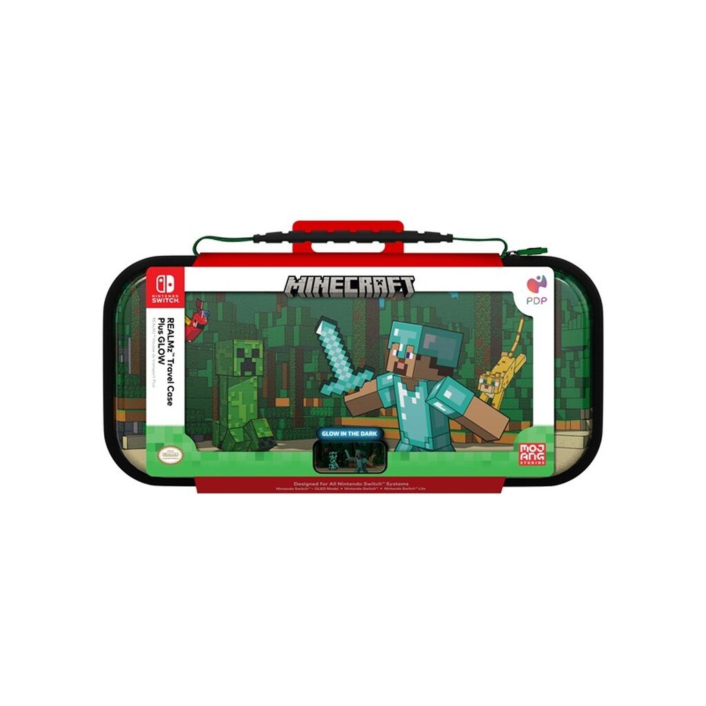 PDP Travel Case Plus GLOW - Minecraft Forest Battle - Miscellaneous Taske - Nintendo Switch