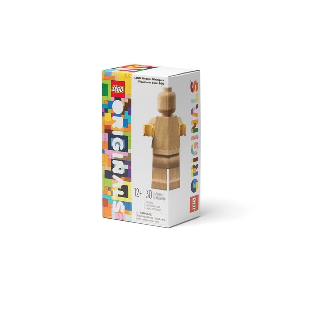 LEGO Stor minifigur i træ, skala 5:1 - Sæbebehandlet egetræ