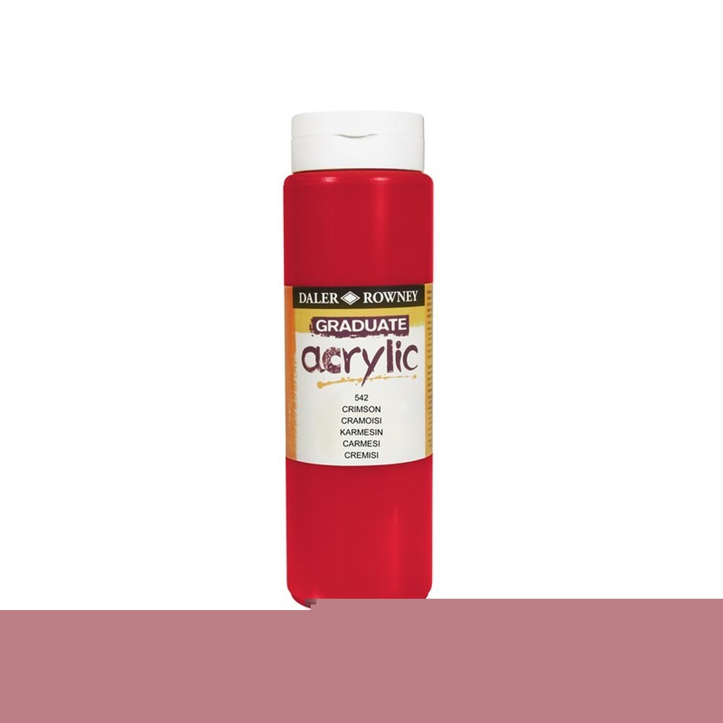 Daler-Rowney Graduate Acrylic 500 ml Crimson