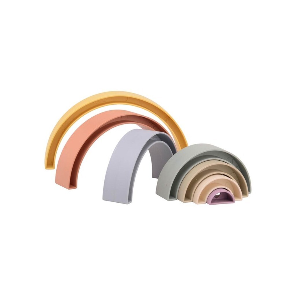 Johntoy Happy World Plastic Stack Rainbow