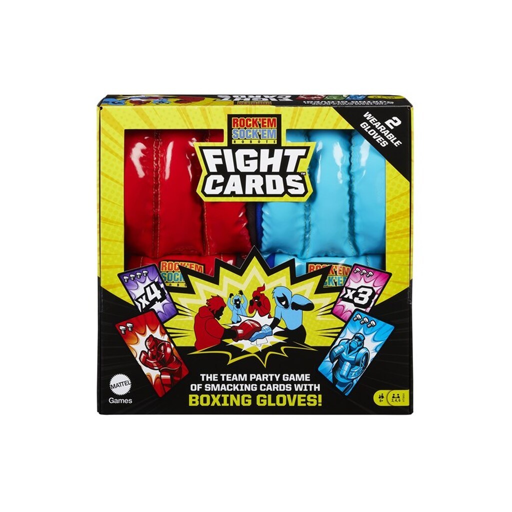 Mattel Games Rock 'Em Sock 'Em Robots Fight Cards
