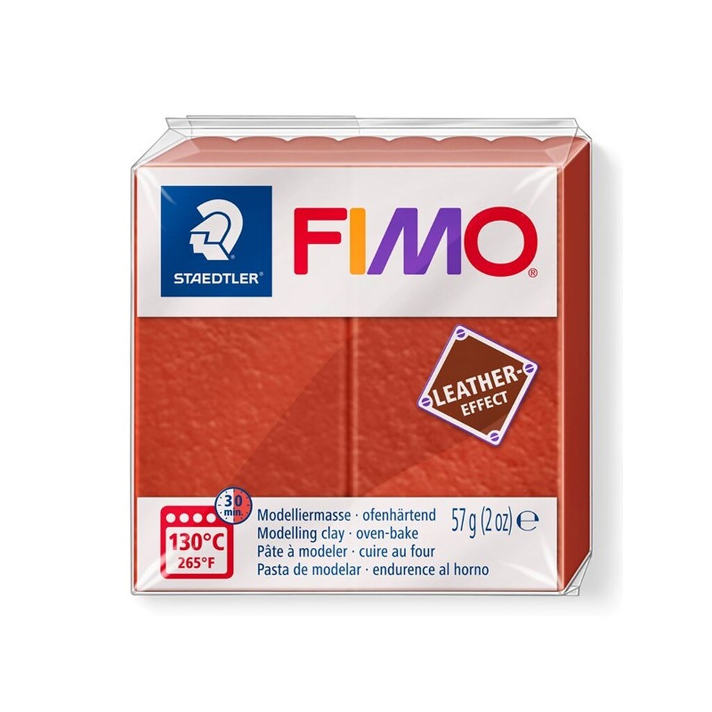 Staedtler fimo Leather effect  57 Gram. Rust