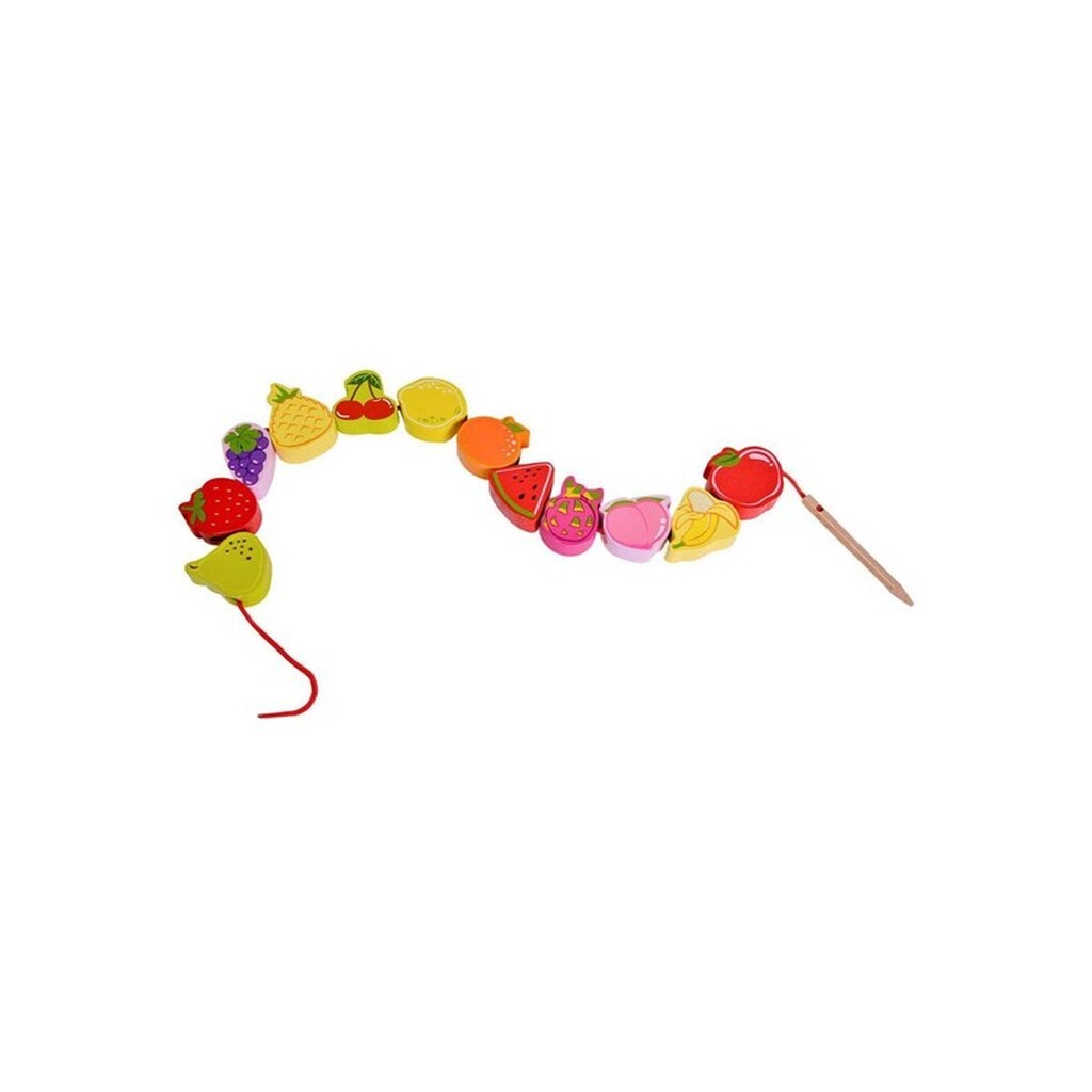 Classic World Wooden Stringing Beads Fruit 13 pcs.