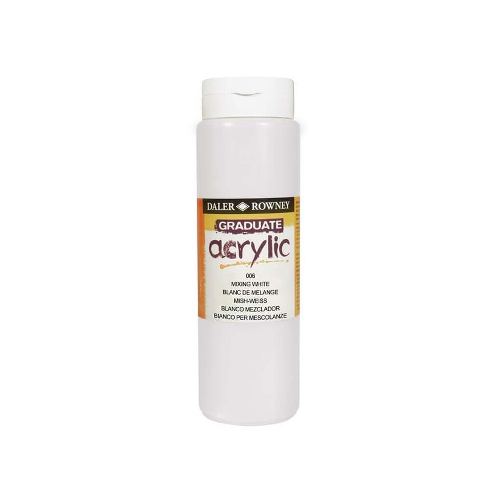Daler-Rowney Graduate Acrylic 500 ml Mixing White