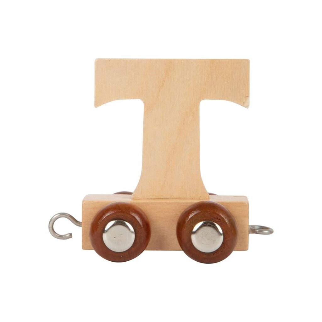Small Foot - Wooden Letter Train - T - 12 pieces
