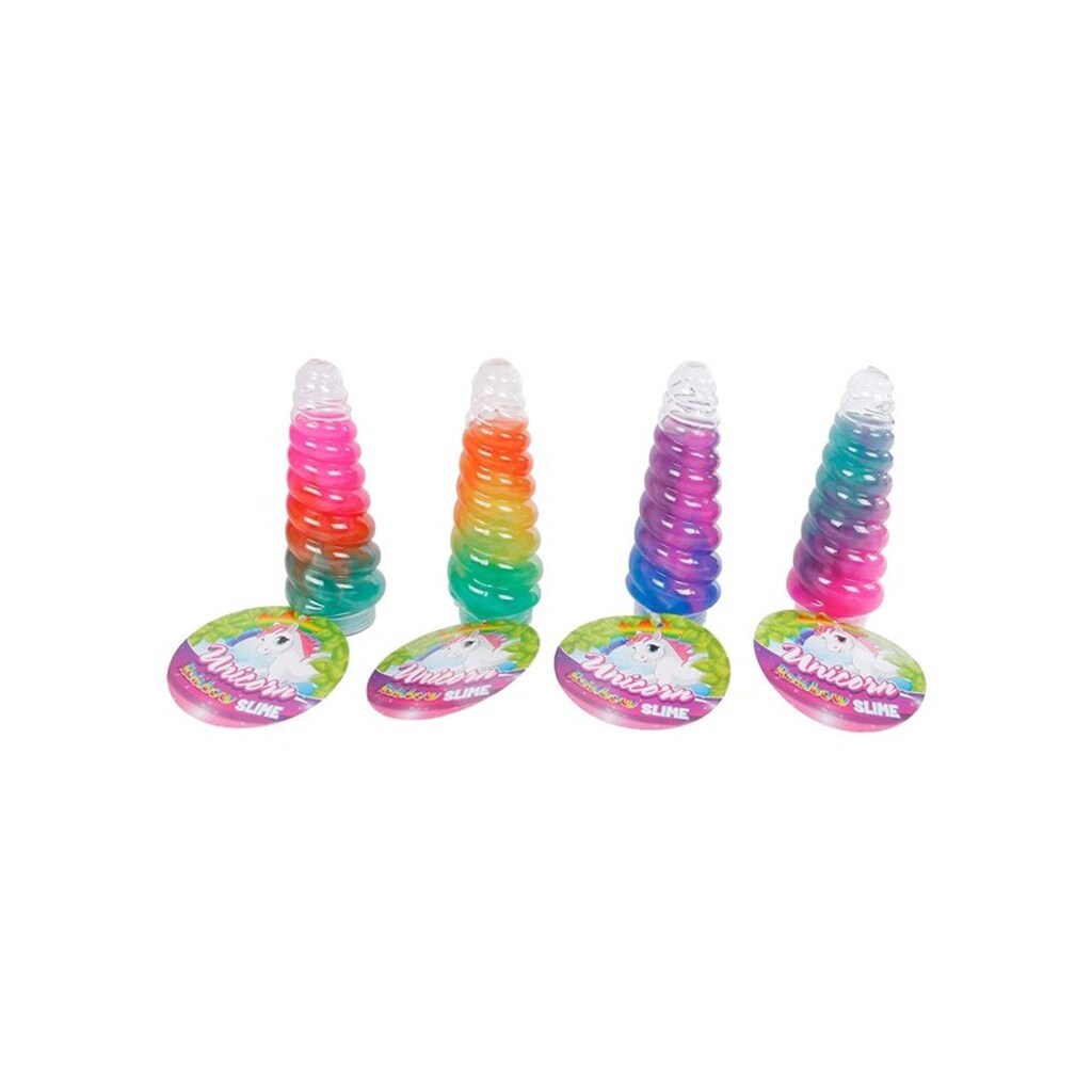 Pocket Money Unicorn Rainbow Slime Horn - assorted