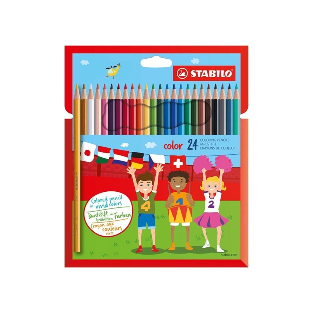 STABILO color - Colored Pencil - Set With 24 Pieces