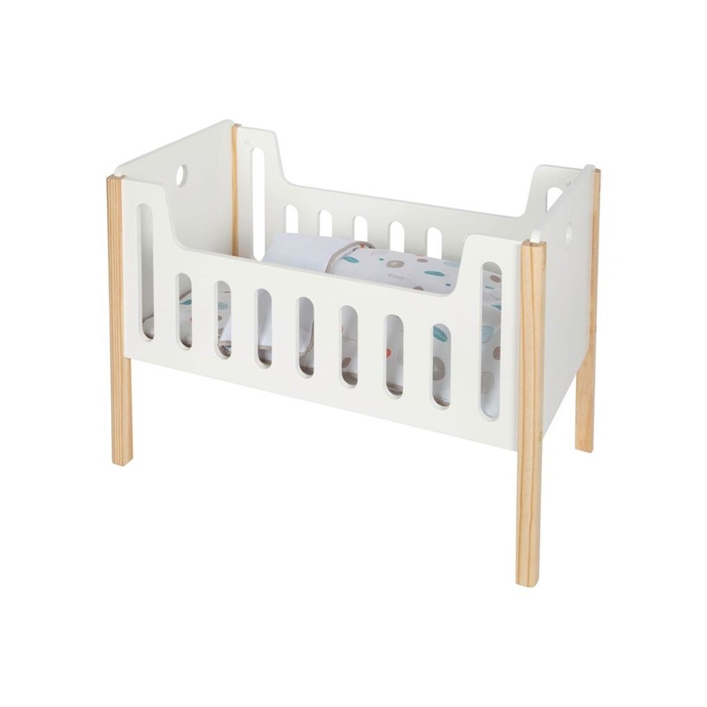 Small Foot - Wooden Doll Bed Little Button