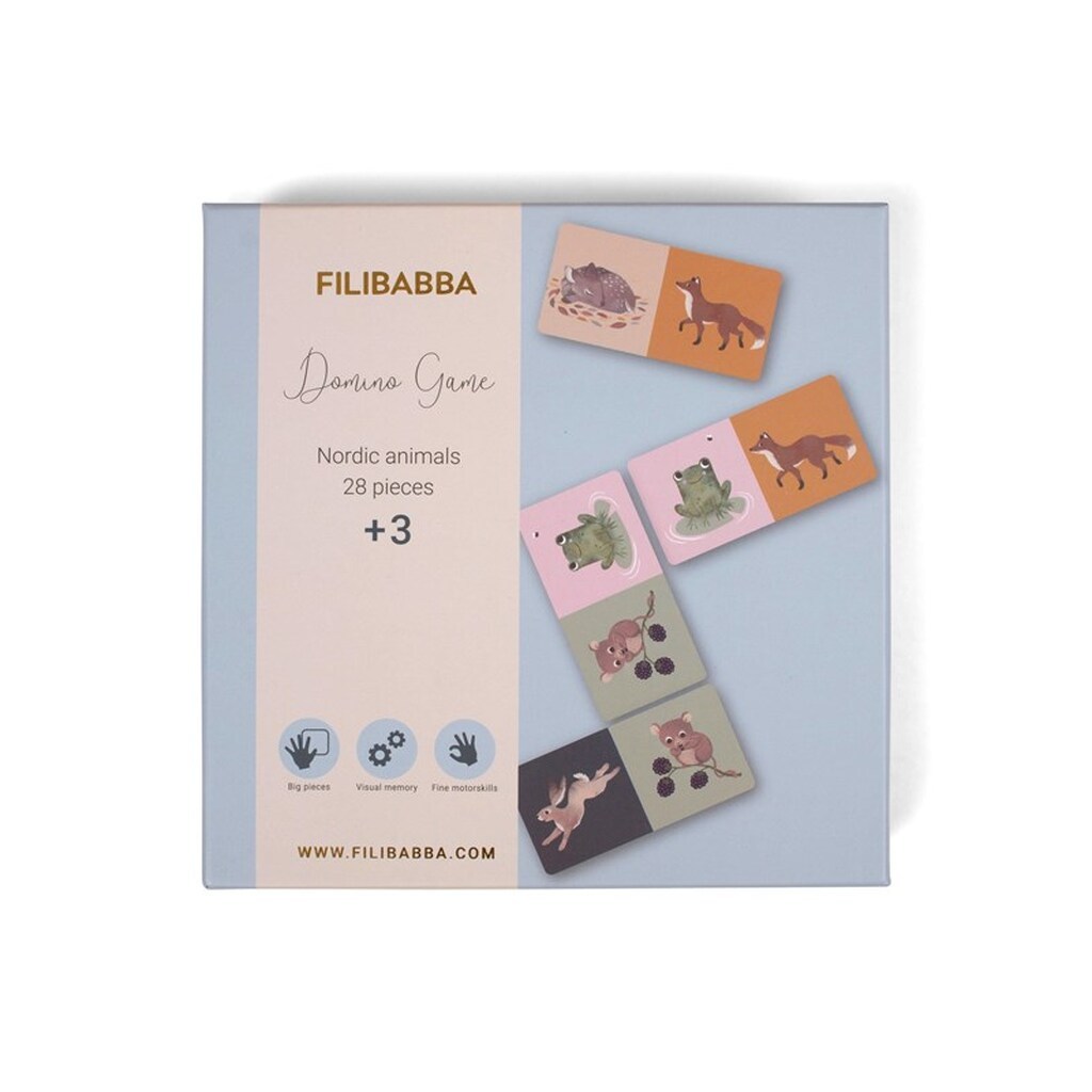 Filibabba Domino game - Nordic animals