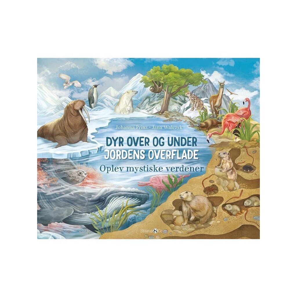 Dyr over og under jordens overflade - Børnebog - hardback