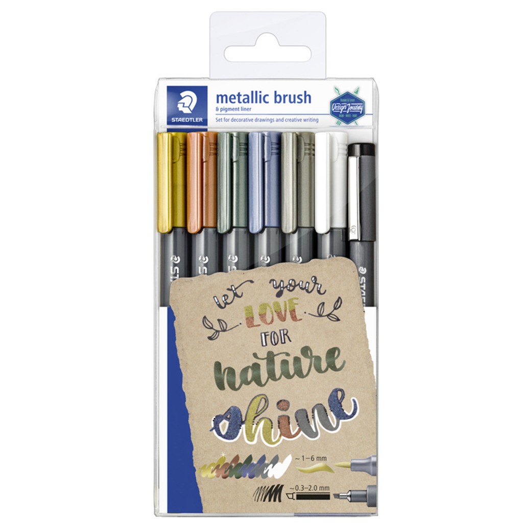 Staedtler STAEDTLER Marker Brush Metallic, 7 ass.