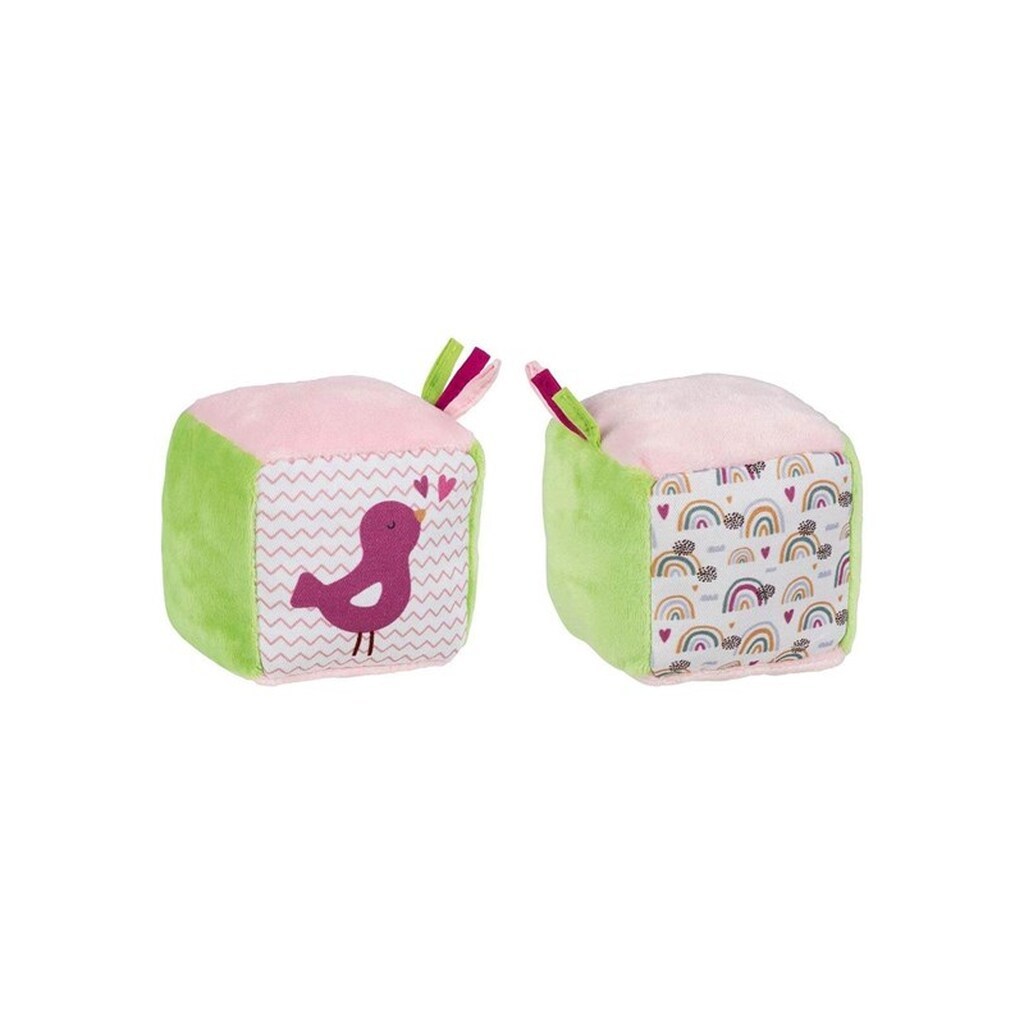 Goki Soft Cube with Crinkle Foil and Bell Bird