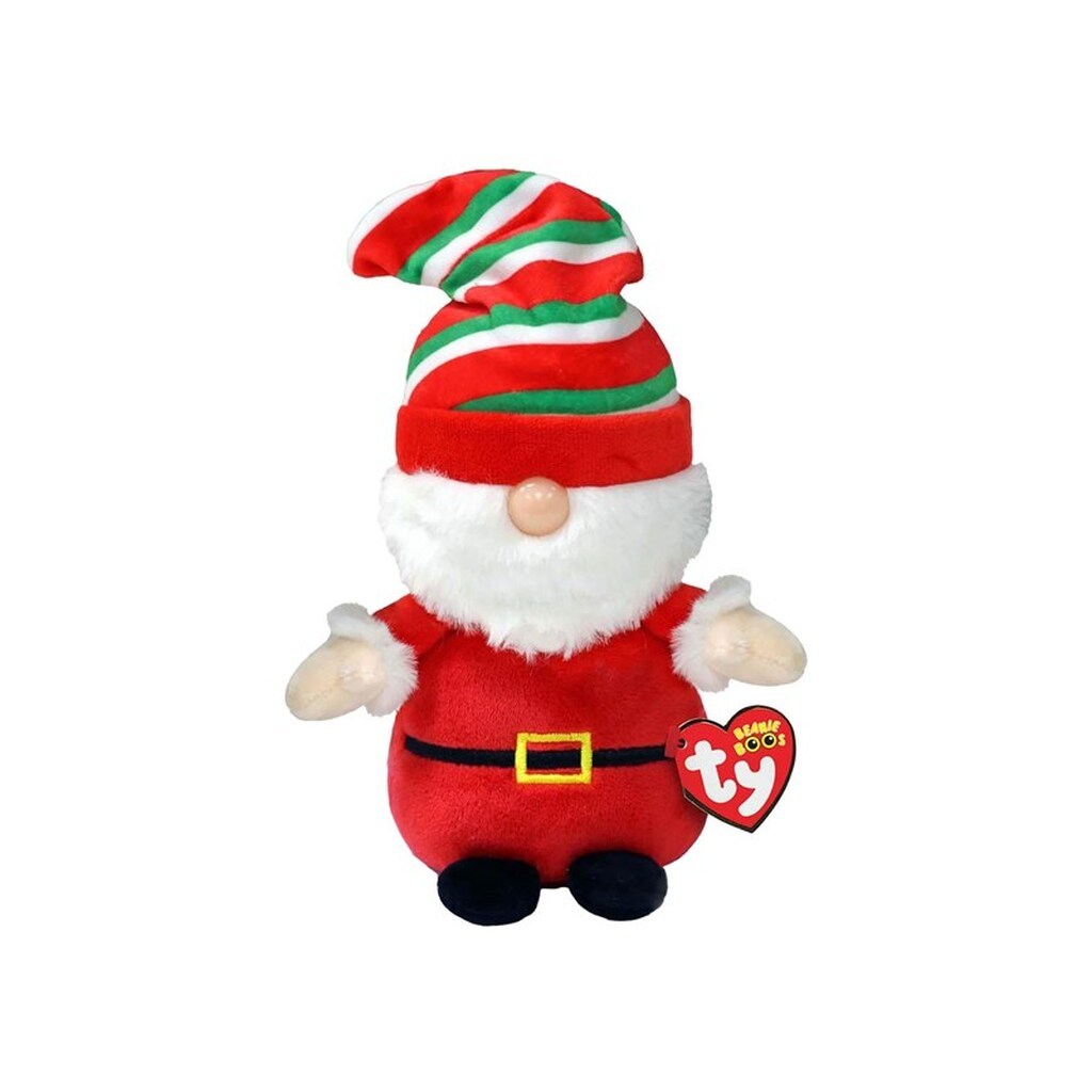 Ty Beanie Boo&apos;s Christmas Gnome Gnewman Santa 15cm