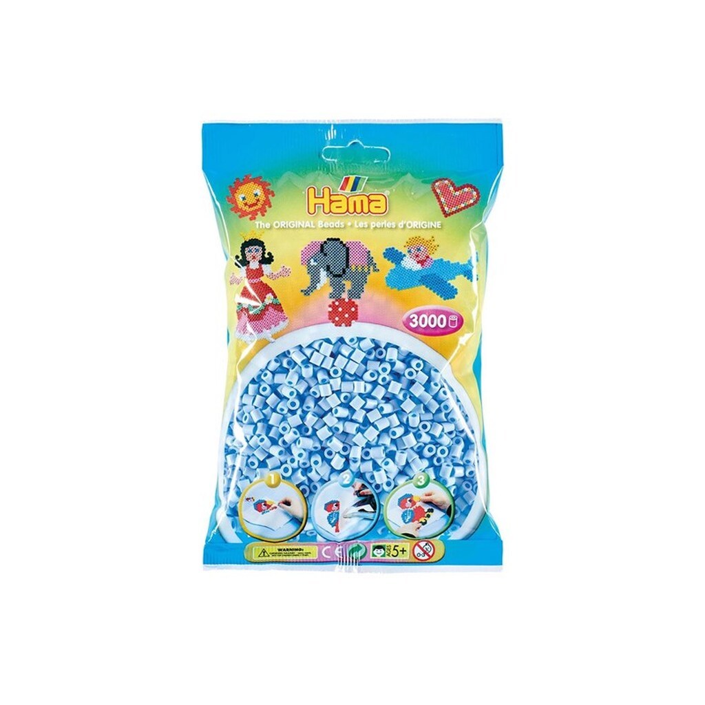 Hama Beads - Pastel Ice Blue 3000 pcs