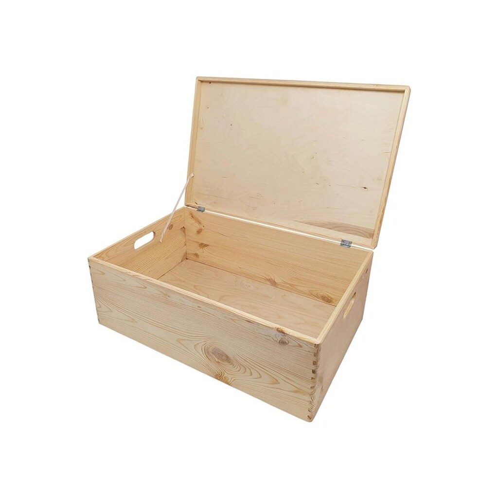 Playwood - Pine Storage Chest with Hinged Lid (40x30x23cm)