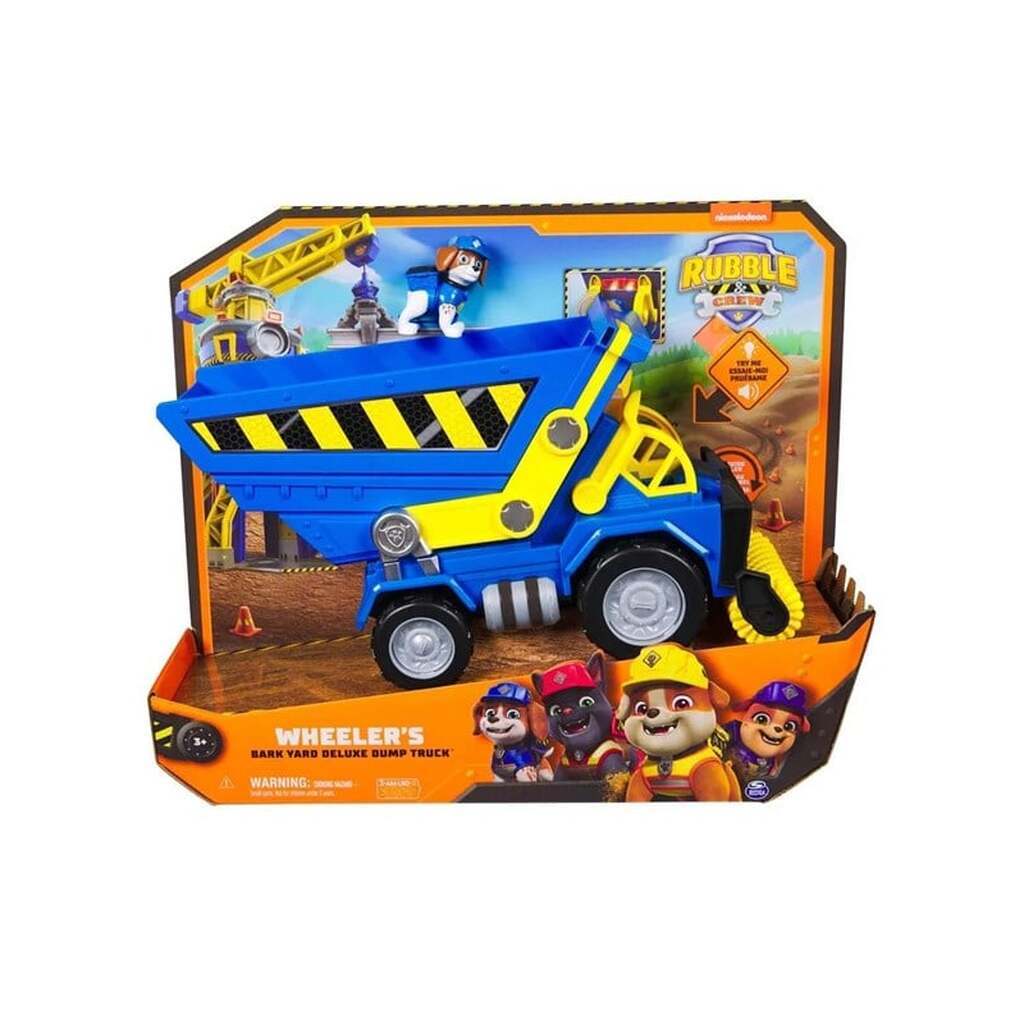 Paw Patrol Rubble &amp; Crew Deluxe Lastbil med Tiplad