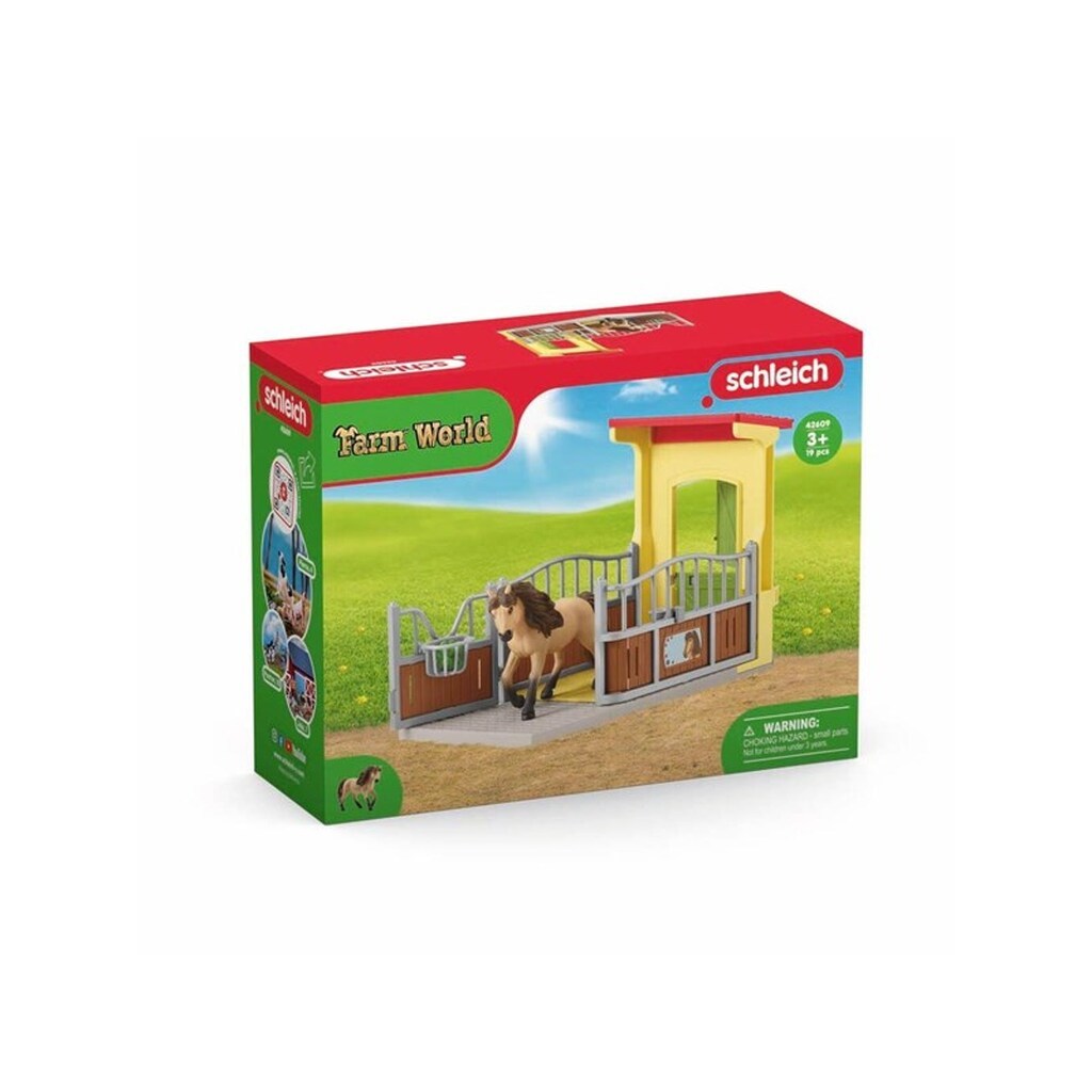 Schleich Ponyboks m islænder-pony, hingst