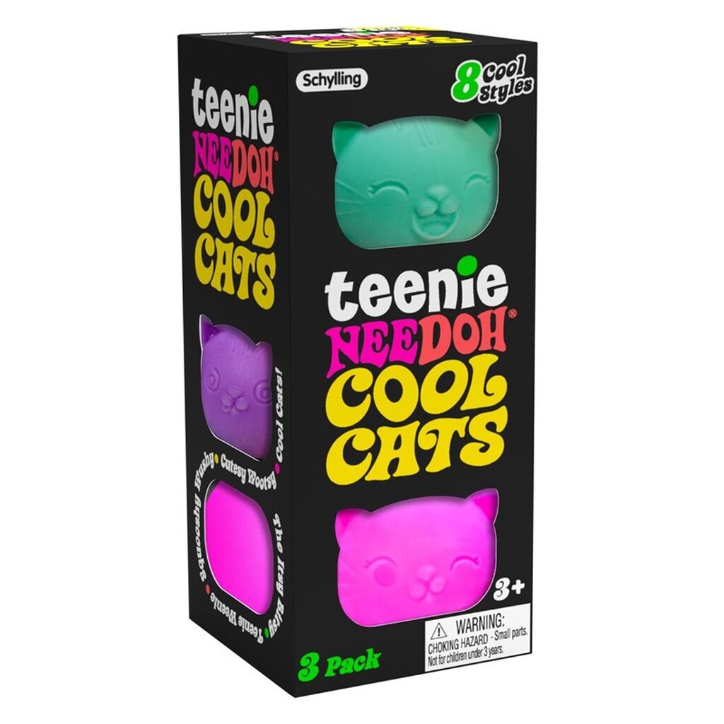 NeeDoh Teenie Cool Cats 3-Pack assorted