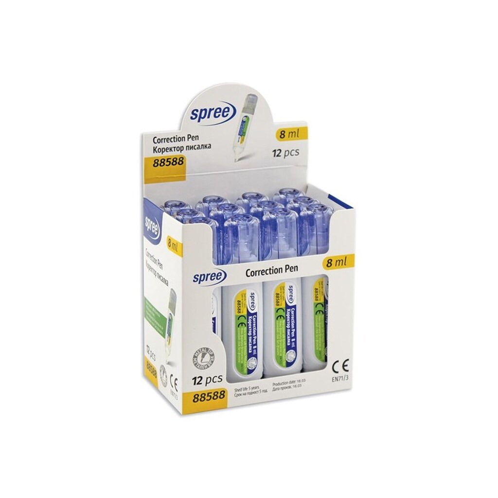 SPREE Korrektionspen m. metal spids. 8 ml.