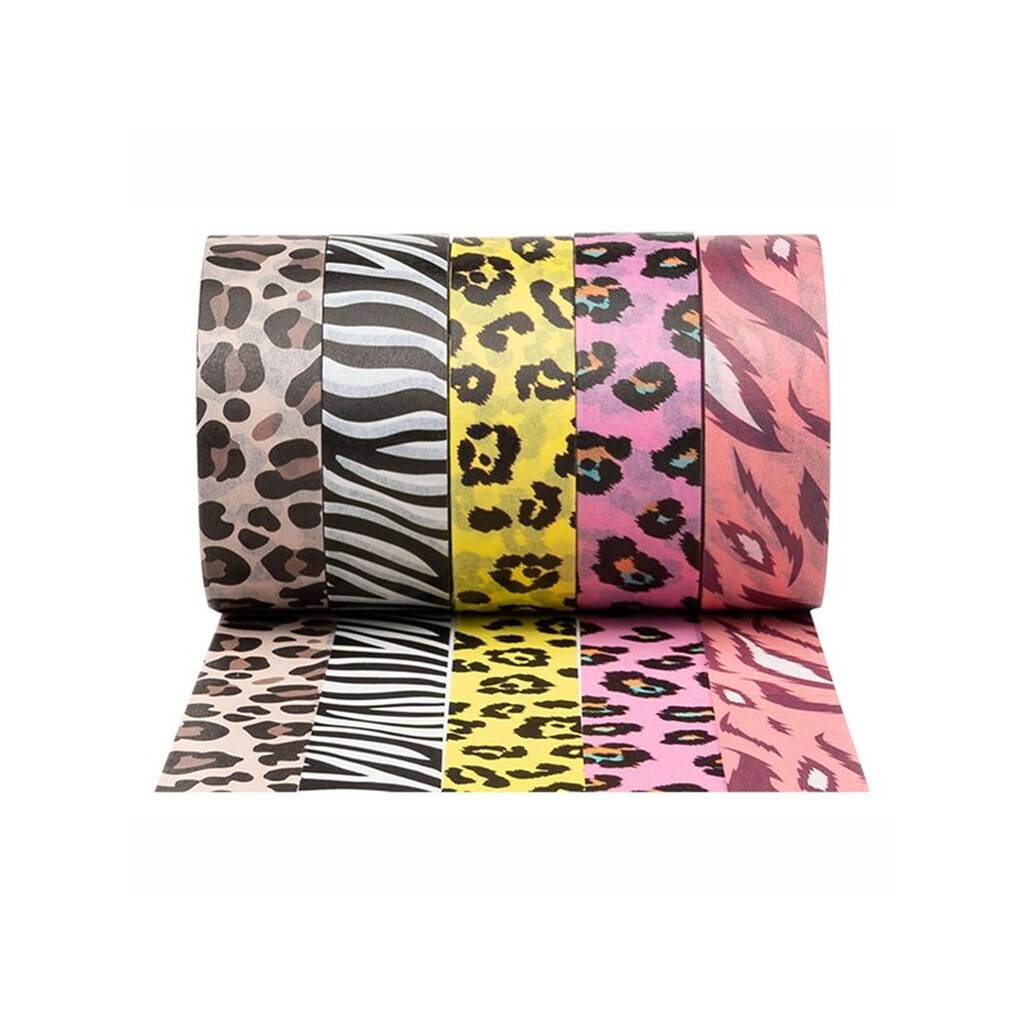 Colorations - Washi Tape Animal Patterns 5 Rolls