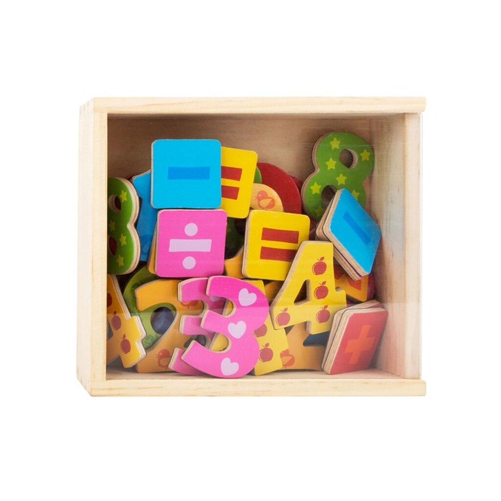 Small Foot - Wooden Magnetic Numbers Color. 37pcs.