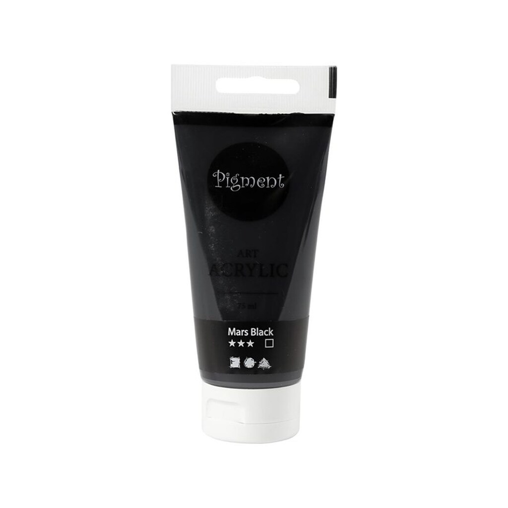 Creativ Company Pigment Art Acrylic Paint Mars Black 75ml