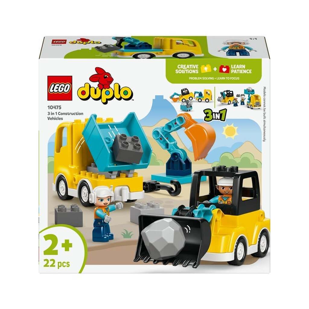 LEGO DUPLO 10475 3-i-1 Entreprenørmaskiner